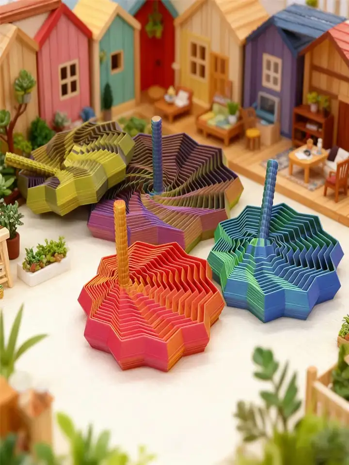 3D Printed Radish Tower Fidget Toy