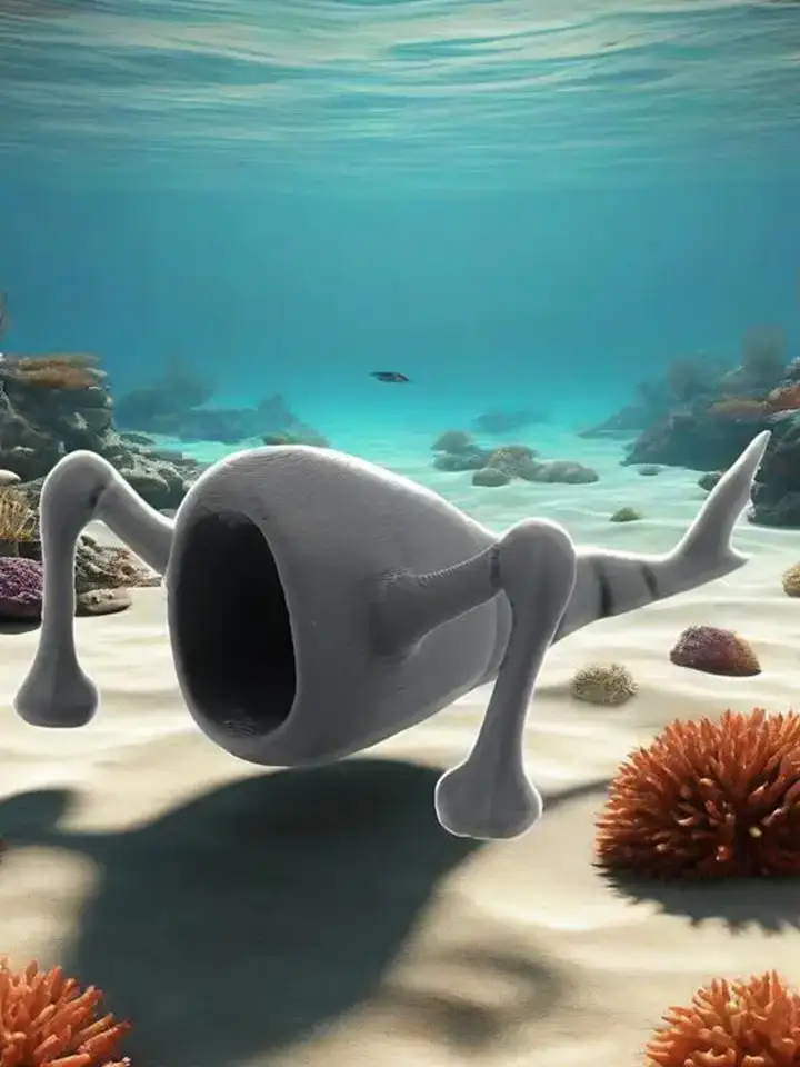 3D Printed Under Sea Eater Bloop Articulated Action Figure