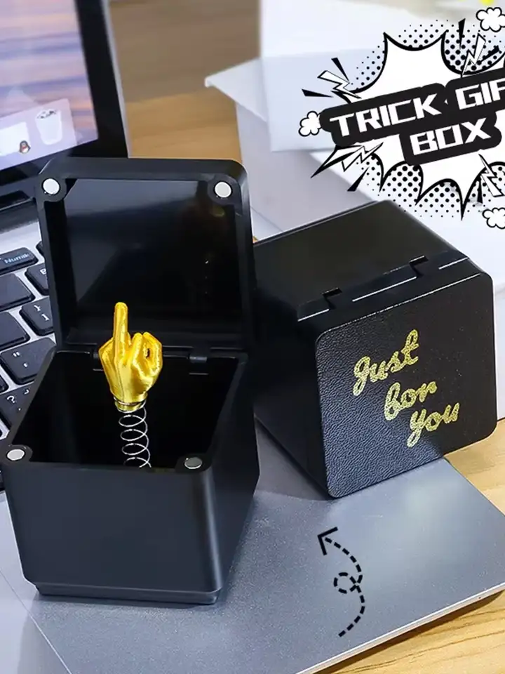 Funny Middle Finger in Box